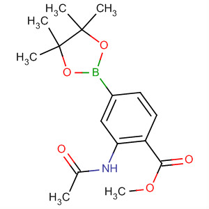 3-乙酰氨基-4-(甲氧基羰基)苯硼酸频那醇酯结构式_760989-61-5结构式