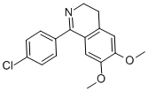 1-(4-Chlorophenyl)-6,7-dimethoxy-3,4-dihydroisoquinoline Structure,76201-90-6Structure