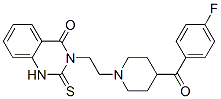 3-[2-[4-(4-氟苯甲酰基)-1-哌啶]乙基]-2,3-二氢-2-硫氧代-4(1H)-喹唑烷酮盐酸盐结构式_76330-71-7结构式