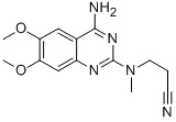 N-(4-氨基-6,7-二甲氧基喹唑啉-2-基)-N-甲基-2-氰基乙胺结构式_76362-28-2结构式