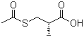 D-(-)-3-Acetylthio-2-methylpropionic acid Structure,76497-39-7Structure