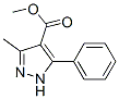 3-Methyl-5-phenyl-1H-pyrazole-4-carboxylic acid methyl ester Structure,76923-15-4Structure