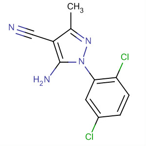 5-氨基-4-氰基-1-(2,5-二氯苯基)-3-甲基吡唑结构式_76982-29-1结构式