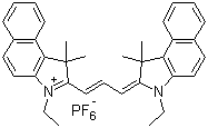 3-乙基-2-[3-(3-乙基-1,3-二氢-1,1-二甲基-2H-benz[e]吲哚-2-基idene)-1-丙烯-1-基]-1,1-二甲基-1H-benz[e]indolium hexa氟phosphate(1-) (1:1)结构式_769933-13-3结构式