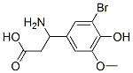 3-氨基-3-(3-溴-4-羟基-5-甲氧基苯基)-丙酸结构式_773122-11-5结构式