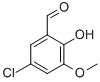 5-Chloro-2-hydroxy-3-methoxybenzaldehyde Structure,7740-05-8Structure