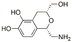 顺式-(9ci)-1-(氨基甲基)-3,4-二氢-3-(羟基甲基)-1H-2-苯并吡喃-5,6-二醇结构式_775264-81-8结构式
