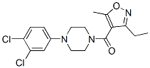 Methanone, [4-(3,4-dichlorophenyl)-1-piperazinyl](3-ethyl-5-methyl-4-isoxazolyl)- Structure,775300-07-7Structure