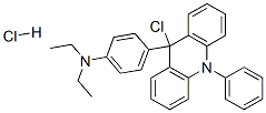 4-(9-Chloro-9,10-dihydro-10-phenyl-9-acridinyl)-n,n-diethyl-benzeneamine hydrochloride Structure,77769-31-4Structure