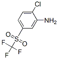 2-Chloro-5-(trifluoromethylsulfonyl)aniline Structure,779-87-3Structure