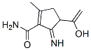 4-(1-羟基乙烯)-5-亚氨基-2-甲基-1-环戊烯-1-羧酰胺结构式_779269-60-2结构式