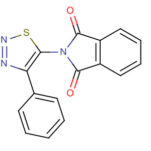 2-(4-苯基-1,2,3-噻二唑-5-基)异吲哚啉-1,3-二酮结构式_78301-71-0结构式