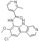 N-(6-chloro-7-methoxy-9h-pyrido[3,4-b]indol-8-yl)-2-methyl-3-pyridinecarboxamide Structure,783348-36-7Structure