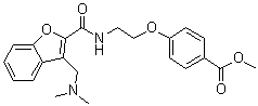 Methyl 4-[2-(3-dimethylaminomethylbenzofuran-2-ylcarbonylamino)ethoxy]benzoate Structure,783356-68-3Structure