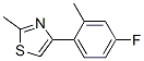 Thiazole, 4-(4-fluoro-2-methylphenyl)-2-methyl- (9ci) Structure,785750-09-6Structure