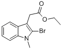 2-Bromo-1-methyl-1H-indole-3-acetic acid ethyl ester Structure,786704-07-2Structure