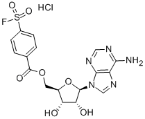 5-P-氟磺酰基-苯甲酰基腺苷酸盐酸盐结构式_78859-42-4结构式