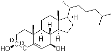 胆固醇-13C2结构式_78887-48-6结构式