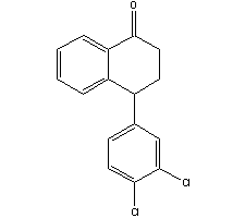 4-(3,4-二氯苯基)-1-四氢萘酮结构式_79560-19-3结构式