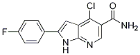 4-氯-2-(4-氟苯基)-1H-吡咯并[2,3-B]吡啶-5-羧酰胺结构式_796032-92-3结构式