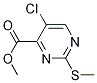 Methyl 5-chloro-2-(methylthio)pyrimidine-4-carboxylate Structure,79686-03-6Structure