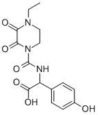 (2R)-2-((4-乙基-2,3-二氧基哌嗪)甲酰胺)-p-羟基苯乙酸结构式_79868-75-0结构式