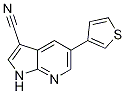 1H-pyrrolo[2,3-b]pyridine-3-carbonitrile, 5-(3-thienyl)- Structure,799269-98-0Structure