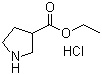 Ethyl pyrrolidine-3-carboxylate hydrochloride Structure,80028-44-0Structure