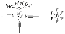 Tris(acetonitrile)cyclopentadienyl-ruthenium(II) hexafluorophosphate Structure,80049-61-2Structure