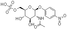 4-Nitrophenyl 2-acetamido-2-deoxy-β-d-glucopyranoside-6-sulfate potassium salt Structure,80095-44-9Structure