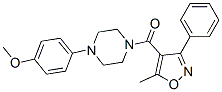 Methanone, [4-(4-methoxyphenyl)-1-piperazinyl](5-methyl-3-phenyl-4-isoxazolyl)- Structure,801224-44-2Structure