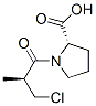 1-((S)-3-chloro 2-methylpropionyl)-l-proline Structure,80141-53-3Structure