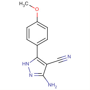 5-氨基-3-(4-甲氧基-苯基)-1H-吡唑-4-甲腈结构式_80144-43-0结构式