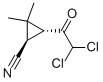 反式-(9ci)-3-(二氯乙酰基)-2,2-二甲基-环丙烷甲腈结构式_80345-45-5结构式