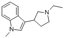 3-(1-Ethyl-3-pyrrolidinyl)-1-methyl- 1h-indole Structure,804445-19-0Structure