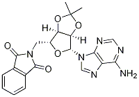 2-(((3aR,4R,6R,6aR)-6-(6-氨基-9H-嘌呤-9-基)-2,2-二甲基四氢呋喃并[3,4-d][1,3]二氧代-4-基)甲基)异吲哚啉-1,3-二酮结构式_80860-44-2结构式