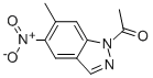 1-(6-Methyl-5-nitro-1H-indazol-1-yl)-1-ethanone Structure,81115-44-8Structure