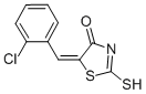 (5E)-5-(2-Chlorobenzylidene)-2-mercapto-1,3-thiazol-4(5H)-one Structure,81154-00-9Structure