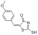 (5E)-2-Mercapto-5-(4-methoxybenzylidene)-1,3-thiazol-4(5H)-one Structure,81154-16-7Structure