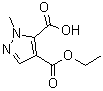 4-(Ethoxycarbonyl)-1-methyl-1h-pyrazole-5-carboxylic acid Structure,81303-65-3Structure