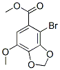 4-Bromo-7-methoxy-benzo[1,3]dioxole-5-carboxylic acid methyl ester Structure,81474-46-6Structure