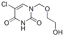 5-Chloro-1-(2-hydroxy-ethoxymethyl)-1H-pyrimidine-2,4-dione Structure,81777-50-6Structure