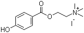 2-[(4-羟基苯甲酰)氧基]-N,N,N-三甲基乙铵碘化物结构式_81947-42-4结构式