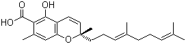 (2S)-2-[(3E)-4,8-二甲基-3,7-壬二烯-1-基]-5-羟基-2,7-二甲基-2H-1-苯并吡喃-6-羧酸结构式_82003-90-5结构式