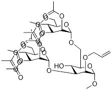 Methyl 3,6-di-o-(alpha-d-mannopyranosyl)-2-o-(2-propenyl)-alpha-d-mannopyranoside octaacetate Structure,82185-94-2Structure