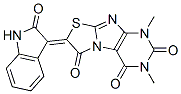 7-(1,2-二氢-2-氧代-3H-吲哚-3-基)-1,3-二甲基-噻唑并[2,3-f]嘌呤-2,4,6(1H,3H,7H)-三酮结构式_82331-25-7结构式