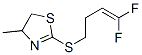 Thiazole, 2-[(4,4-difluoro-3-butenyl)thio]-4,5-dihydro-4-methyl- (9ci) Structure,824391-25-5Structure