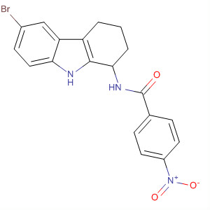 N-(6-bromo-2,3,4,9-tetrahydro-1h-carbazol-1-yl)-4-nitrobenzamide Structure,827590-54-5Structure