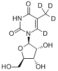 5-甲基尿苷-D4结构式_82845-85-0结构式