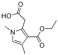 2-Carboxymethyl-1,4-dimethyl-1h-pyrrole-3-carboxylic acid ethyl ester Structure,82875-55-6Structure